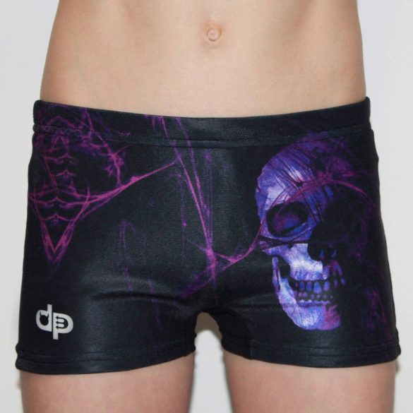 Boy's swim short - Purple Skull