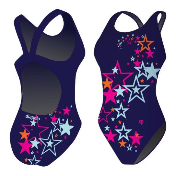 Mädchen Schwimmanzug-Star mit breiten Trägern
