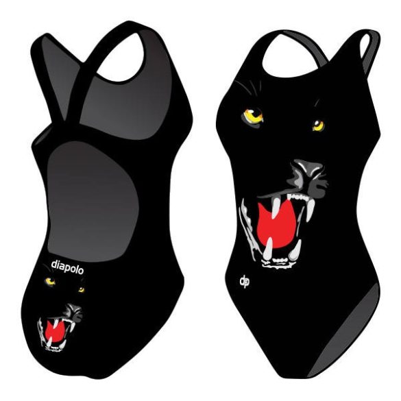 Mädchen Schwimmanzug-Panther mit breiten Trägern