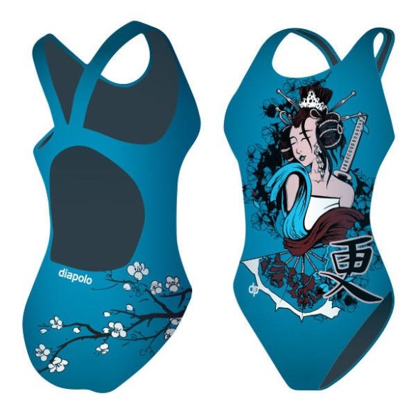 Mädchen Schwimmanzug-Geisha mit breiten Trägern