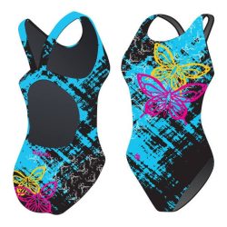 Girl's thick strap swimsuit - Butterfly