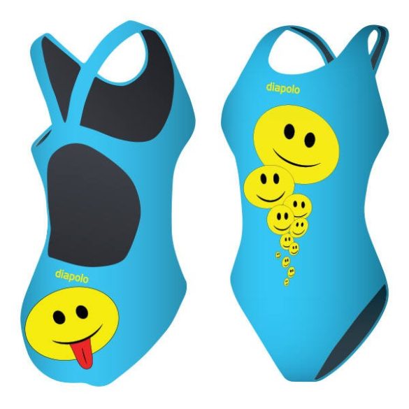Girl's thick strap swimsuit - Smile