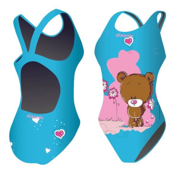 Mädchen Schwimmanzug-Little bear mit breiten Trägern