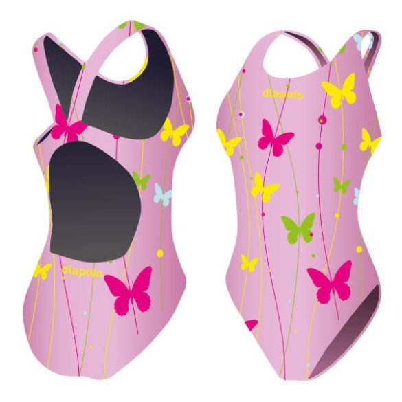 Girl's thick strap swimsuit - Pillangó - 2