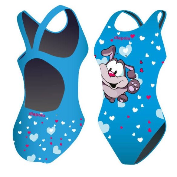 Girl's thick strap swimsuit - Puppies