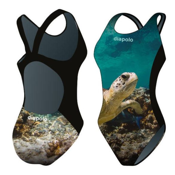 Mädchen Schwimmanzug-Turtle mit breiten Trägern