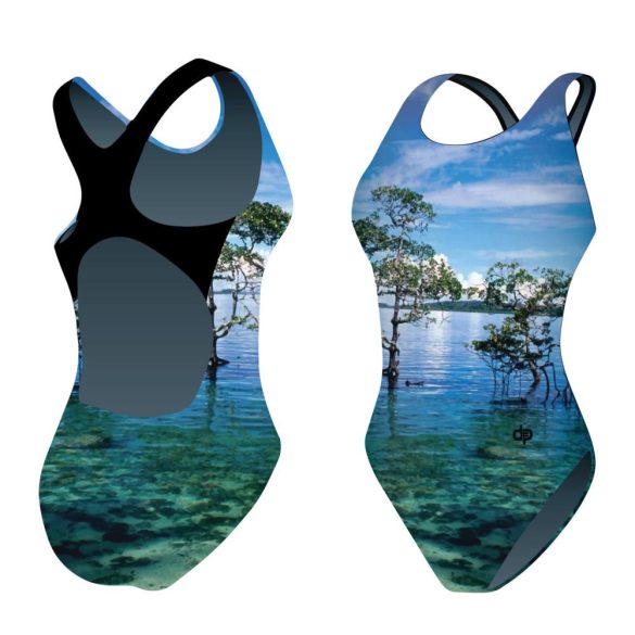 Girl's thick strap swimsuit - Landscape