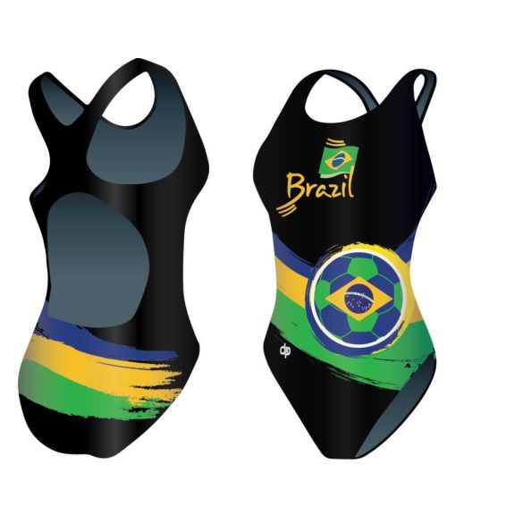 Mädchen Schwimmanzug-Brazil 3 mit breiten Trägern