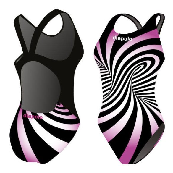 Mädchen Schwimmanzug-Twist mit breiten Trägern