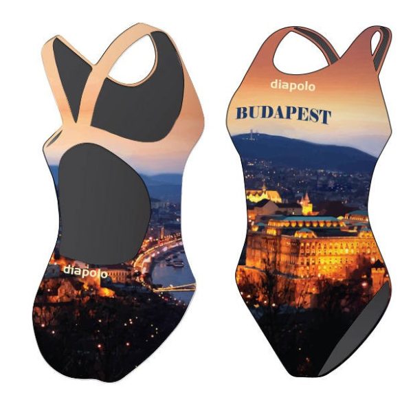 Girl's thick strap swimsuit - Budapest - 4