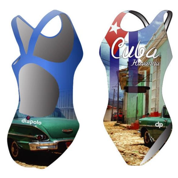 Girl's thick strap swimsuit - Cuba