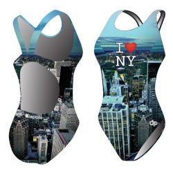 Mädchen Schwimmanzug-New York mit breiten Trägern