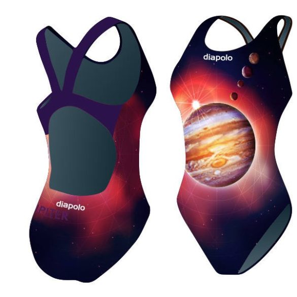 Mädchen Schwimmanzug-Jupiter mit breiten Trägern