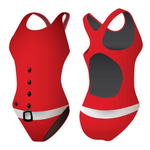 Girl's thick strap swimsuit - Santa dress