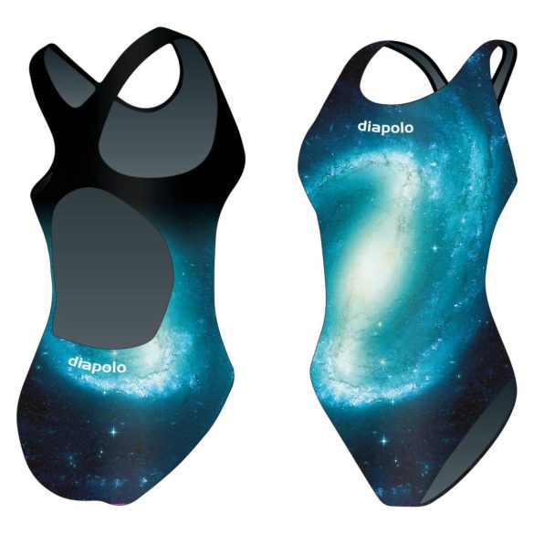 Mädchen Schwimmanzug-Galaxy mit breiten Trägern
