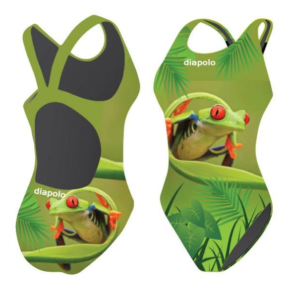 Mädchen Schwimmanzug-Tree Frog 1 mit breiten Trägern