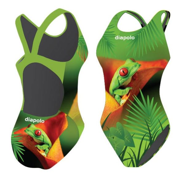 Mädchen Schwimmanzug-Tree Frog 2 mit breiten Trägern