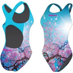 Mädchen Schwimmanzug-Spring Tree mit breiten Trägern