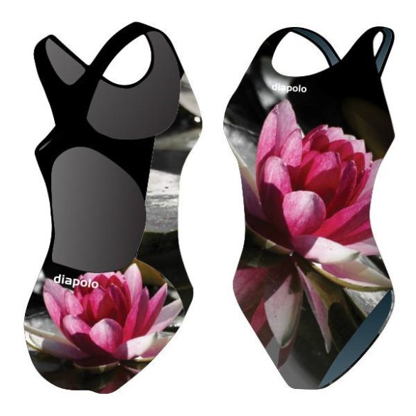 Girl's thick strap swimsuit - Water Lily