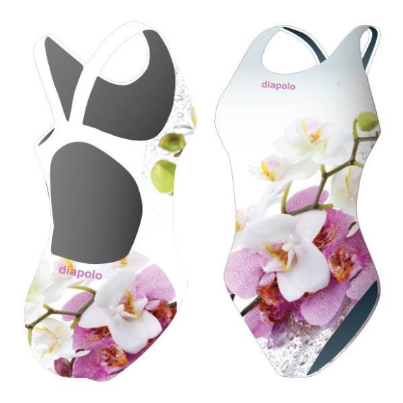 Girl's thick strap swimsuit - Orchid