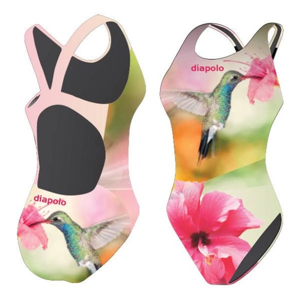 Mädchen Schwimmanzug-Kolibri mit breiten Trägern