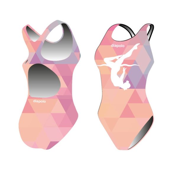 Girl's thick strap swimsuit - Triangle girl 
