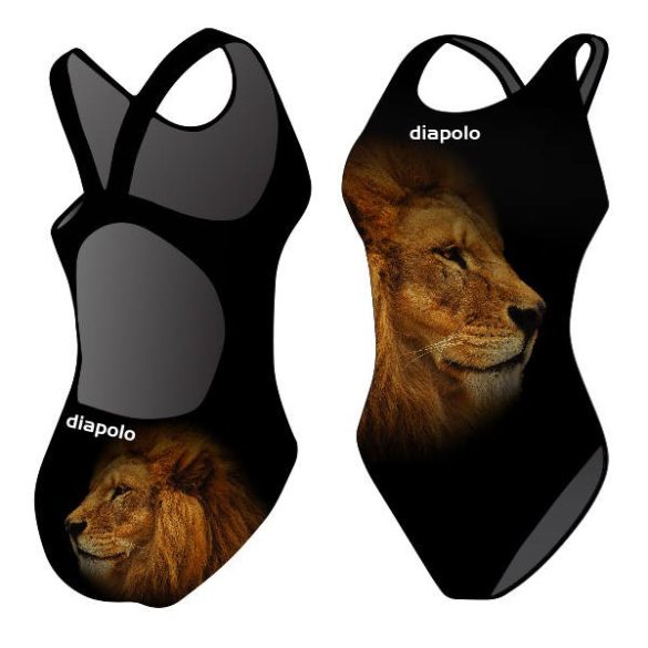 Girl's thick strap swimsuit - Golden Lion - 2