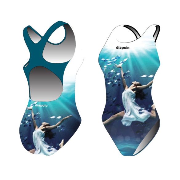Mädchen Schwimmanzug-Sync ballerina mit breiten Trägern