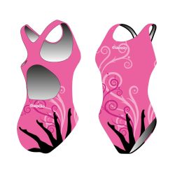   Mädchen Schwimmanzug-Sync legs2 (synchro 1) mit breiten Trägern