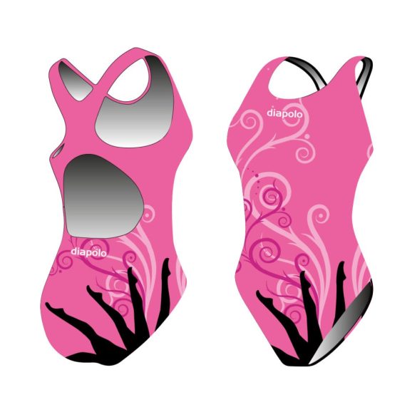 Girl's thick strap swimsuit - Sync legs2 (synchro 1)