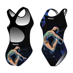   Mädchen Schwimmanzug-Sync flyer (synchro 5) mit breiten Trägern