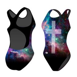 Girl's thick strap swimsuit - Night sky