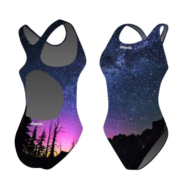Girl's thick strap swimsuit - Nature in night
