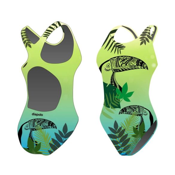 Mädchen Schwimmanzug-Toucan mit breiten Trägern