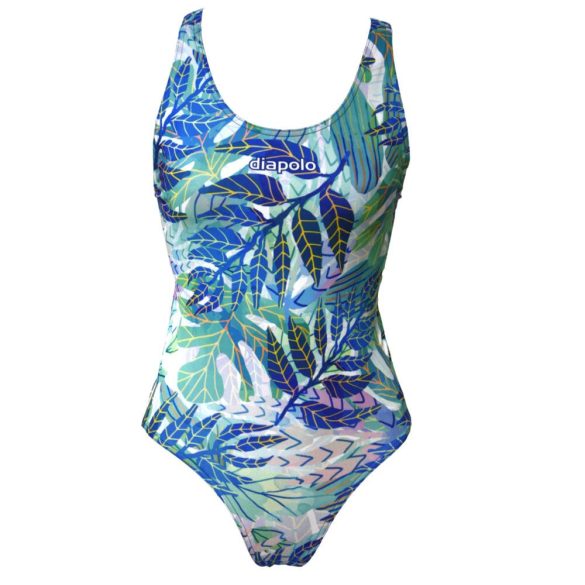 Girl's thick strap swimsuit - Leaves