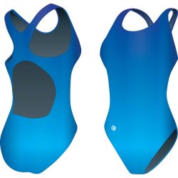   Mädchen Schwimmanzug-Royal blau Classic mit breiten Trägern