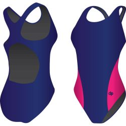 Mädchen Schwimmanzug-Classic 4 mit breiten Trägern