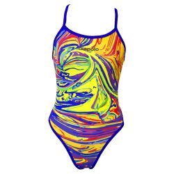 Mädchen Badeanzug-Colorful 1 mit dünnen Trägern