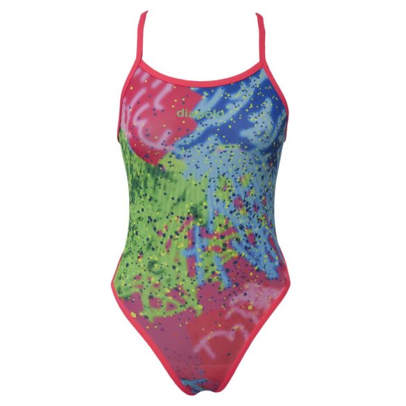 Girl's thin strap swimsuit - Colorful 2