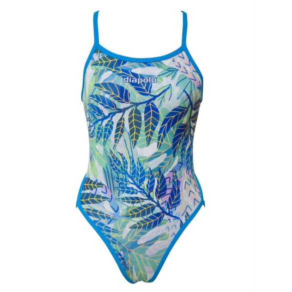 Girl's thin strap swimsuit - Leaves