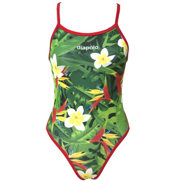 Girl's thin strap swimsuit - Tropical 1