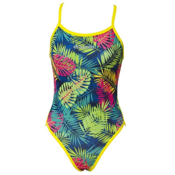 Girl's thin strap swimsuit - Tropical 2