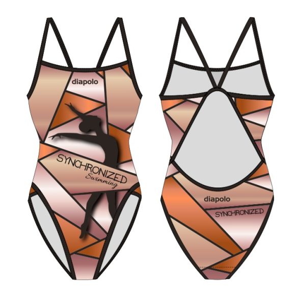 Girl's thin strap swimsuit - Synchronized Swimming
