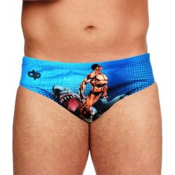 Men's swimsuit - Comics Superheroes Human vs. Shark