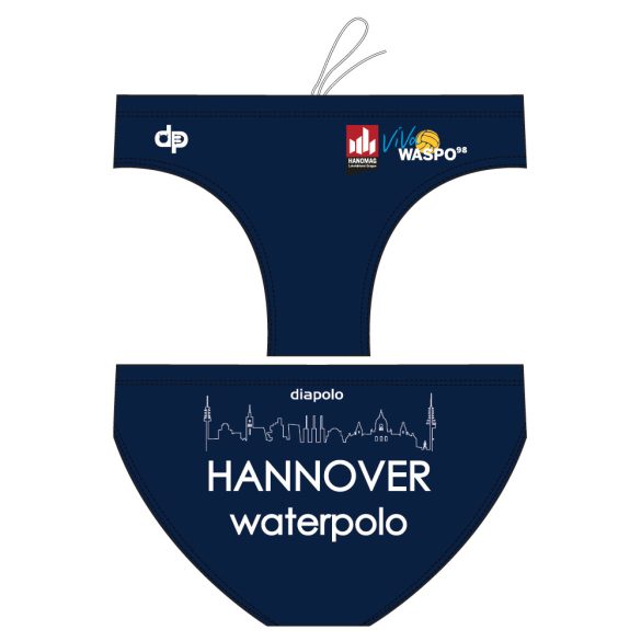Waspo Hannover-Herren Schwimmhose-dunkelblau