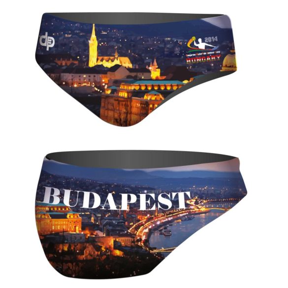 Herren Wasserballhose-HWPSC Budapest night water