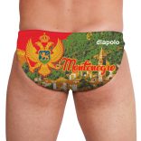 Herren Wasserballhose-Montenegro