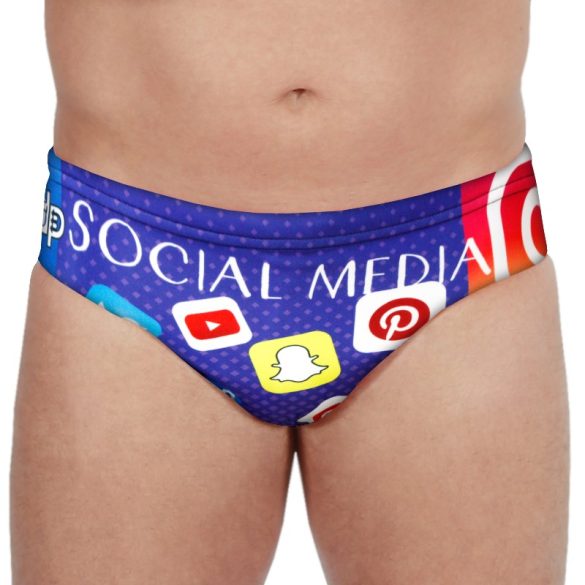 Herren Schwimmhose-Social Media