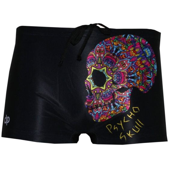 Men's swim short - Psycho skull