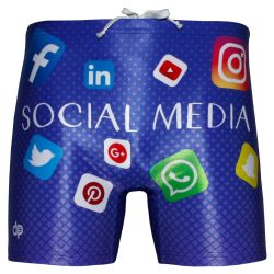 Men's swim short - Social media